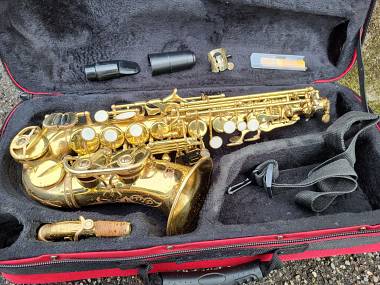 SAX SASSOFONO SOPRANO ROY BENSON,REVISIONATO! ALYSEE RICURVO,RITAMPONATO A NUOVO - Immagine 0