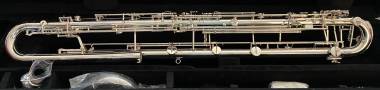 CLARINETTO CONTRABBASSO IN SIB DISCENDENTE AL DO COMPLETAMENTE ARGENTATO OCCASIONE USATO COME NUOVO 