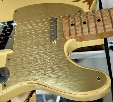 Battipenna/Pickguard oro/gold Fender Telecaster 50s