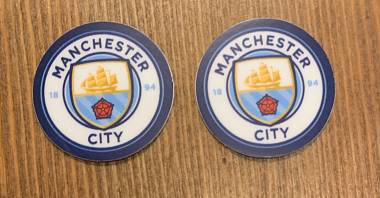 Coppia di adesivi Manchester City